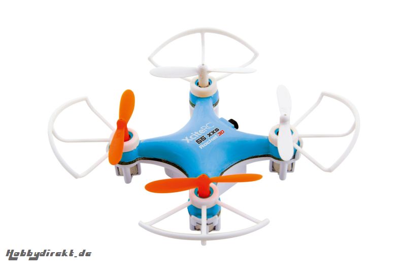 Rocket 55XXS 3D 4-Kanal RTF Quadrocopter blau XciteRC 15007100