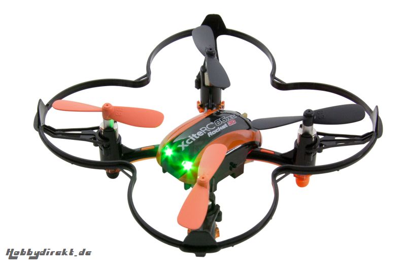 Rocket 65XS 3D - 4 Kanal RTF Quadrocopter schwarz/ orange XciteRC 15008000