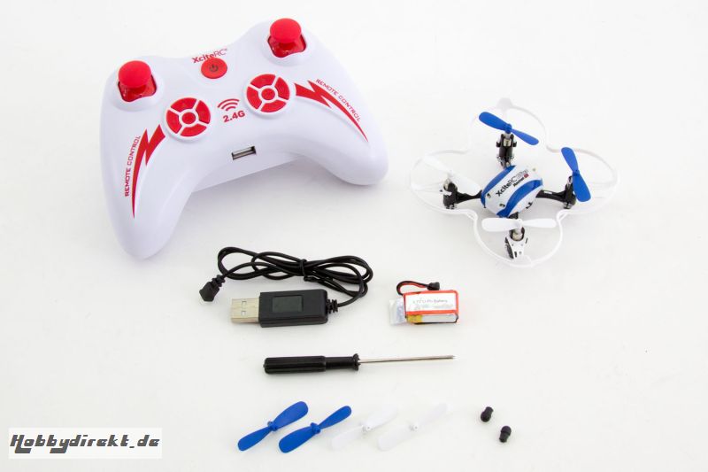 Rocket 65XS 3D - 4 Kanal RTF Quadrocopter blau/ weiÃŸ XciteRC 15008050