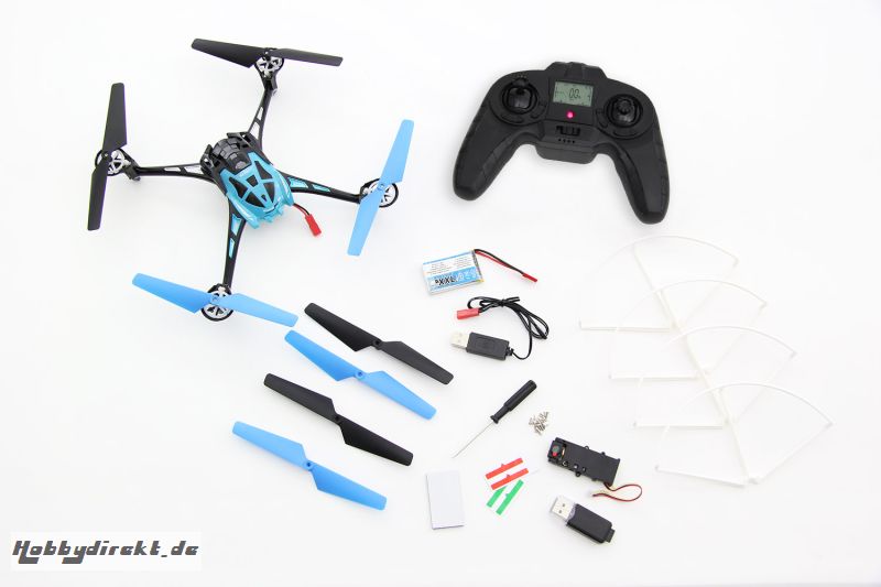 Rocket 250 3D - 4 Kanal RTF Quadrocopter blau mit Kamera XciteRC 15014000