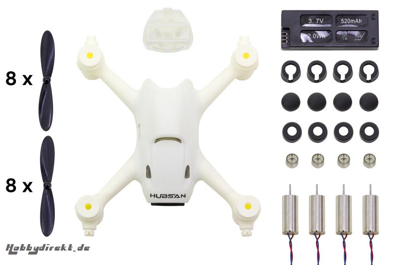 Crash-Set für Hubsan X4 Cam Plus Quadrocopter Hubsan 15030301