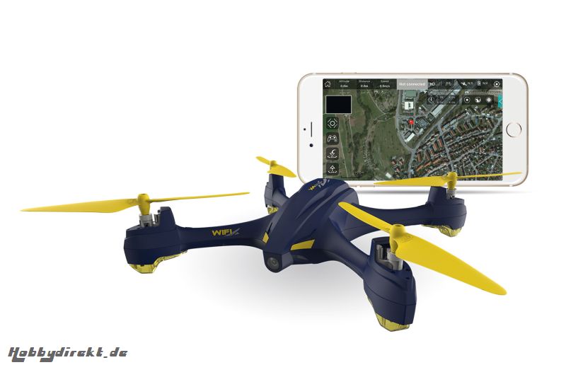 Hubsan X4 Star Pro Quadrocopter - RTF-Drohne mit App-Steuerung, HD-Kamera, GPS, Follow-Me, Waypoints, Coming-Home, Akku und Ladegerät H507A Hubsan 150