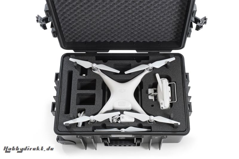 DJI Phantom 4 B&W Outdoor Transportkoffer mit Rollen schwarz XciteRC 17000015