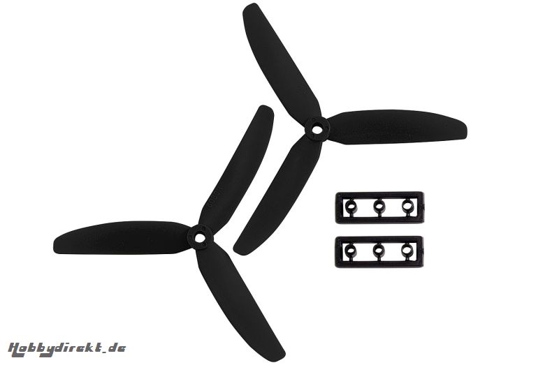 XciteRC 3-Blatt Nylon-Rotoren 5x3 für 250er Race-Copter schwarz (2) XciteRC 17000020