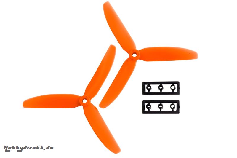 XciteRC 3-Blatt Nylon-Rotoren 5x3 für 250er Race-Copter orange (2) XciteRC 17000022