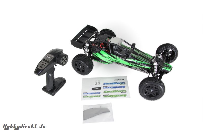 SandStorm one8 - 2WD RTR Dune Buggy Brushless Modellauto, grÃ¼ne Karosserie XciteRC 30200000