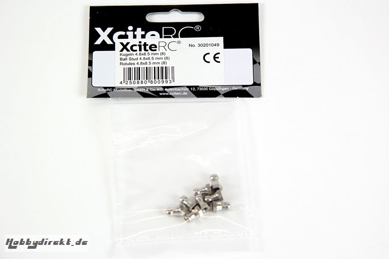 Kugeln 4.8x8.5 mm (8) für Sand Rail XciteRC 30201049