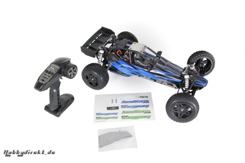 SandStorm one8 - 2WD RTR Dune Buggy Brushless Modellauto, blaue Karosserie XciteRC 30203000