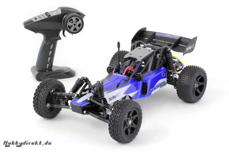 SandStorm one10 - 2WD RTR Dune Buggy Brushed Modellauto, blaue Karosserie XciteRC 30300000