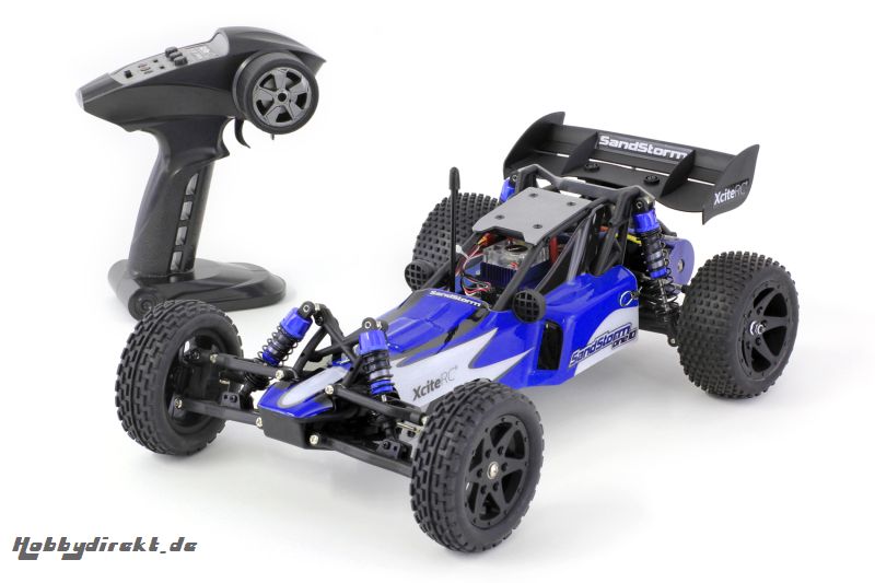 SandStorm one10 - 2WD RTR Dune Buggy Brushless Modellauto, blaue Karosserie XciteRC 30301000