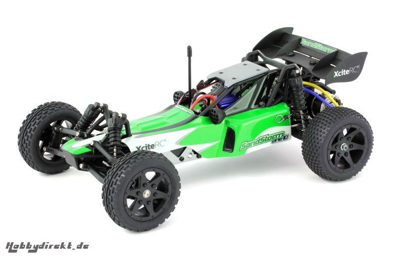 SandStorm one10 - 2WD RTR Dune Buggy Brushed Modellauto, grÃ¼ne Karosserie XciteRC 30302000