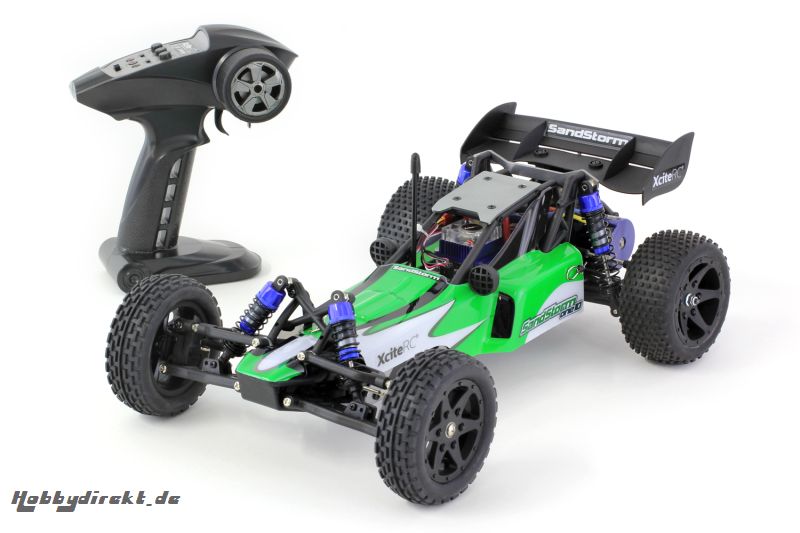 SandStorm one10 - 2WD RTR Dune Buggy Brushless Modellauto, grüne Karosserie XciteRC 30303000