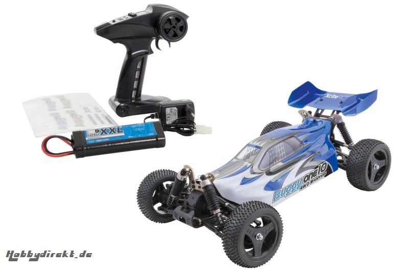 Buggy one10 4WD Brushless RTR Modellauto M1:10 blau XciteRC 30321000