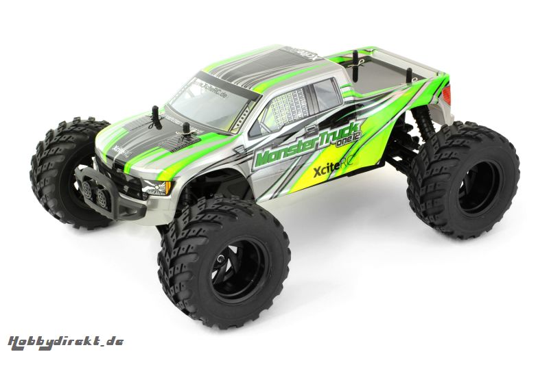 Monster Truck one12 - 2WD RTR Modellauto, grüne Karosserie XciteRC 30406000