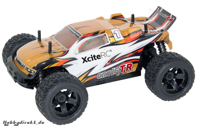 Truggy one16 TR - 4WD RTR Modellauto, goldfarbene Karosserie XciteRC 30504000