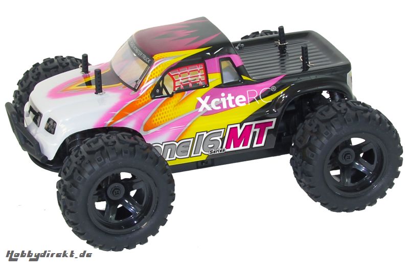 Monster Truck one16 MT - 4WD RTR Modellauto, schwarze Karosserie XciteRC 30505000