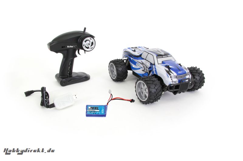 B-WARE !  Eagle Monster Truck M 1:16 - 2WD Ready-to-Run Modellauto, blaue Karosserie XciteRC 30507000B