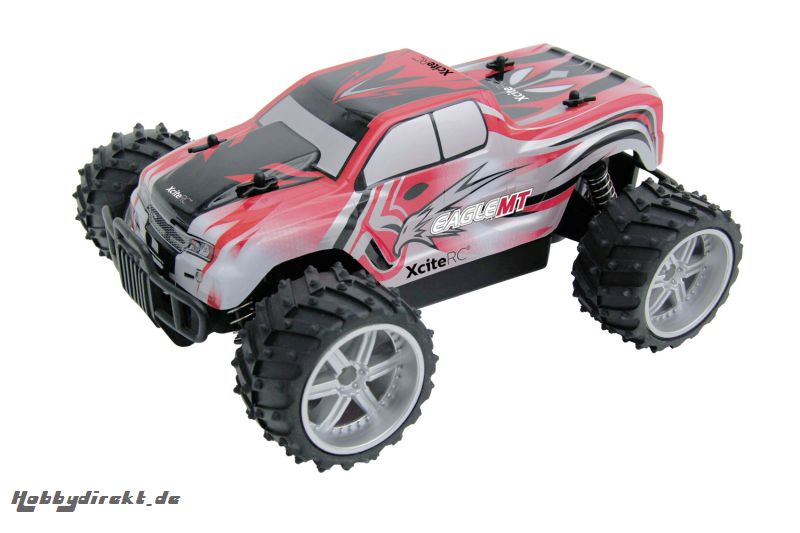 B-WARE ! Eagle Monster Truck M 1:16 - 2WD Ready-to-Run Modellauto, rote Karosserie XciteRC 30507100B