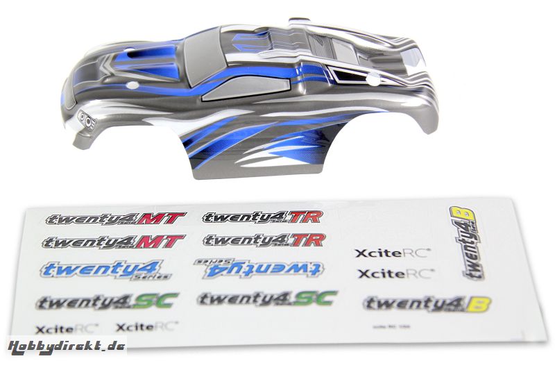 Karosserie fÃ¼r Truggy twenty4 TR silber/blau XciteRC 30600031