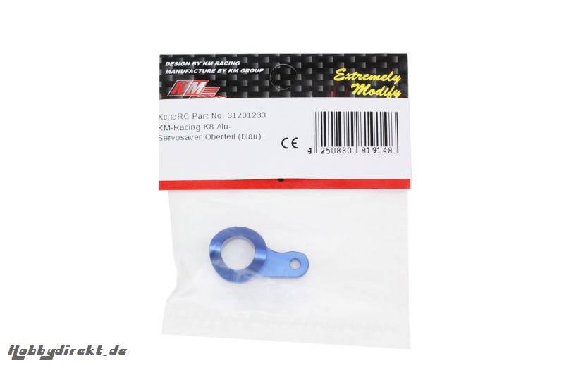 KM-Racing K8 Alu-Servosaver Oberteil (blau) KM-Racing 31201233