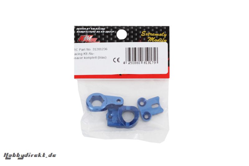 KM-Racing K8 Alu-Servosaver komplett (blau) KM-Racing 31201236