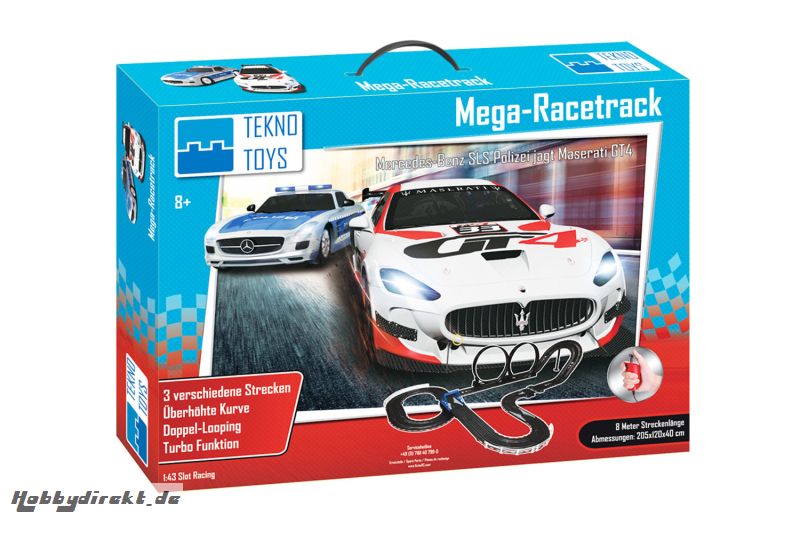 Teknotoys Rennbahn-Set Mega-Racetrack Maßstab 1:43 Teknotoys 39000510