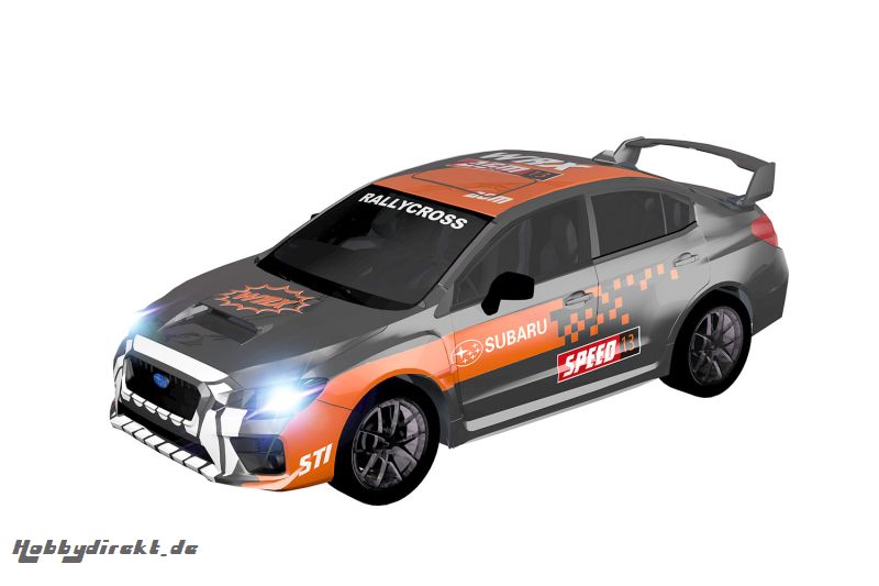 Teknotoys Subaru WRX grau/orange Slot-Car 1:43 Teknotoys 39001015