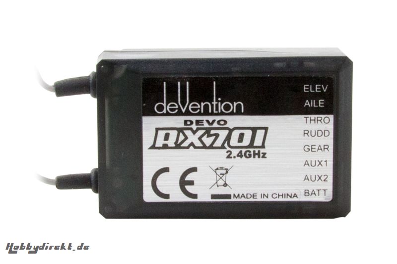 XciteRC DEVO 7-Kanal Empfänger RX-701 2.4 GHz Walkera 50100100