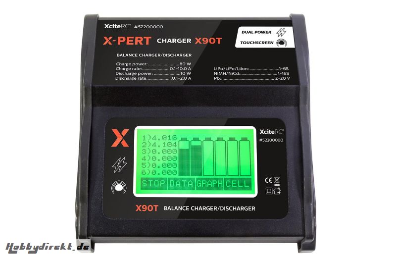 Ladegerät X-PERT Charger X90 Touch 12/230 V XciteRC 52200000