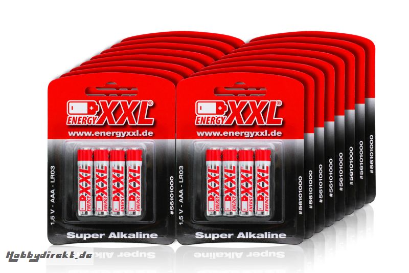 energyXXL Micro Batterien Typ  AAA Super Alkaline 1,5V 120 StÃ¼ck energyXXL 56101004