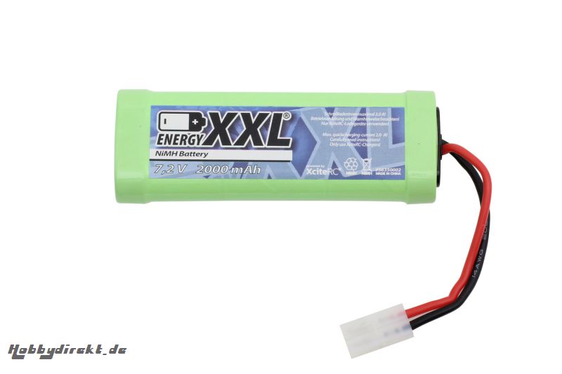 NiMH-Akku Stickpack 7.2 V / 2000 mAh JST-Stecker fÃ¼r 1/16 Panzer energyXXL 56350002