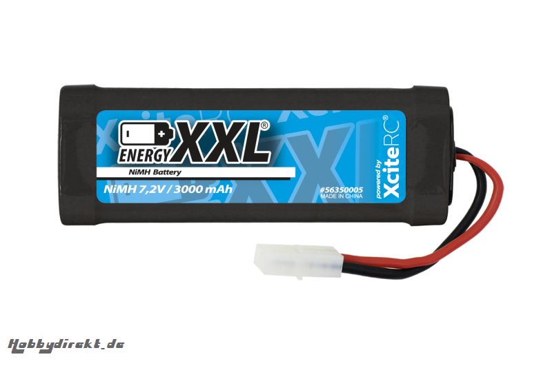 energyXXL NiMH Battery 7.2 V / 3000 mAh/ Stick/ JST-AnschluÃŸstecker energyXXL 56350005