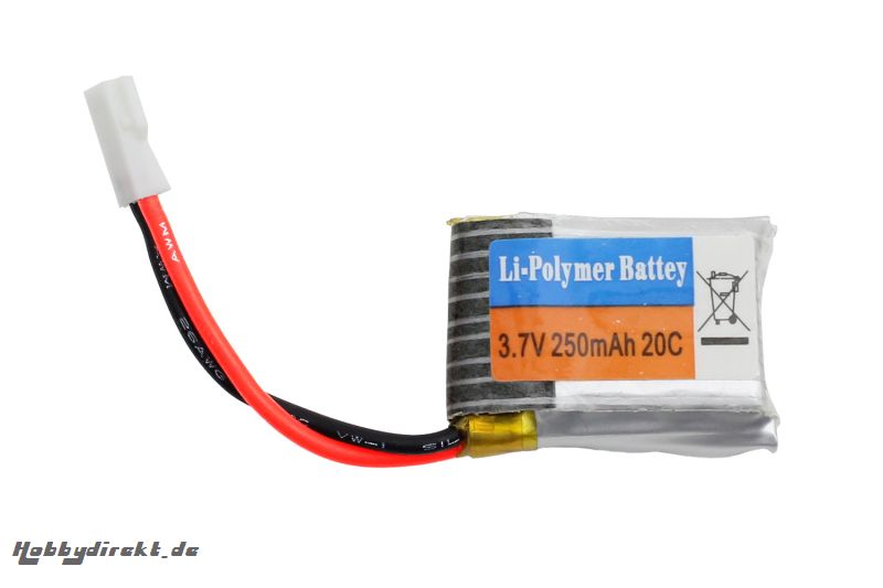 energyXXL LiPo Akku 3.7 V/250 mAh, Quadrocopter HotBee 3D energyXXL 56600003