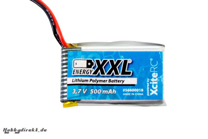 energyXXL LiPo-Akku 3.7 V 500 mAh passend fÃ¼r Rocket 260 energyXXL 56600018