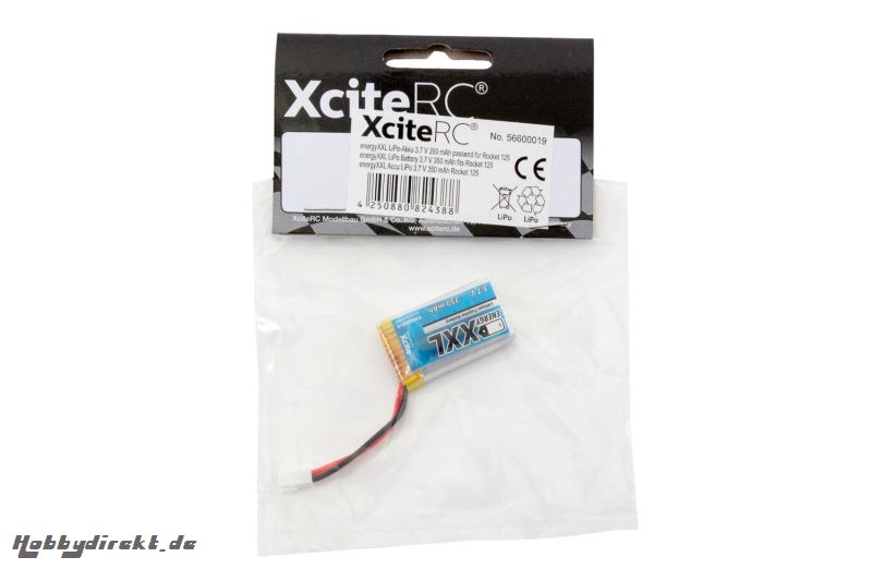 energyXXL LiPo-Akku 3.7 V 350 mAh passend fÃ¼r Rocket 125 energyXXL 56600019