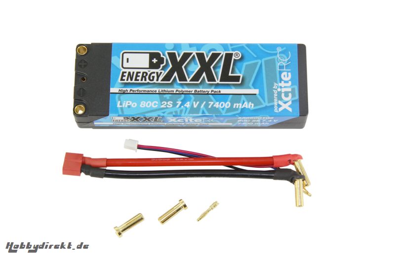 energyXXL Lipo Akku 7400 mAh 7,4 V 80C EFRA Legal energyXXL 56600102