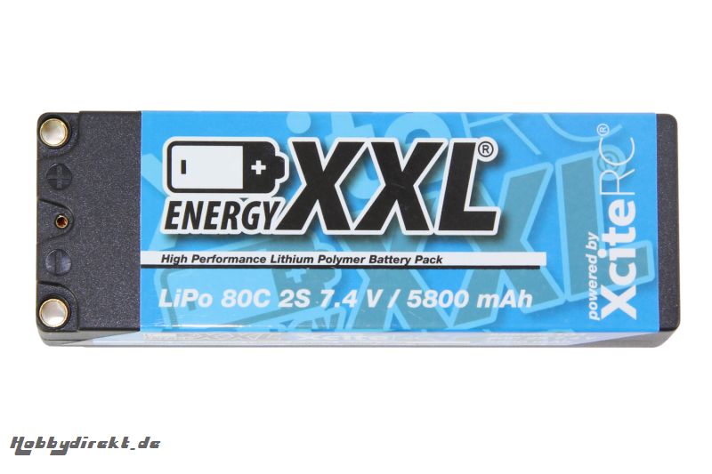 energyXXL Lipo Akku 5800 mAh 7,4 V 80C Racing EFRA Legal energyXXL 56600103