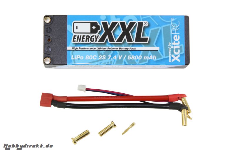 energyXXL Lipo Akku 5800 mAh 7,4 V 80C Racing EFRA Legal energyXXL 56600103