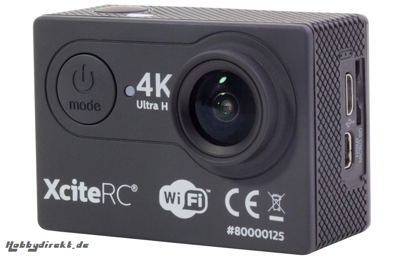 XciteRC WiFi 4K Action-Cam UHD 24MP schwarz XciteRC 80000125