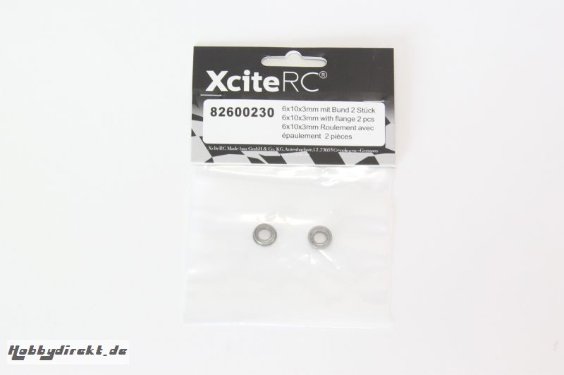 Kugellager 6x10x3mm mit Bund 2 StÃ¼ck XciteRC 82600230