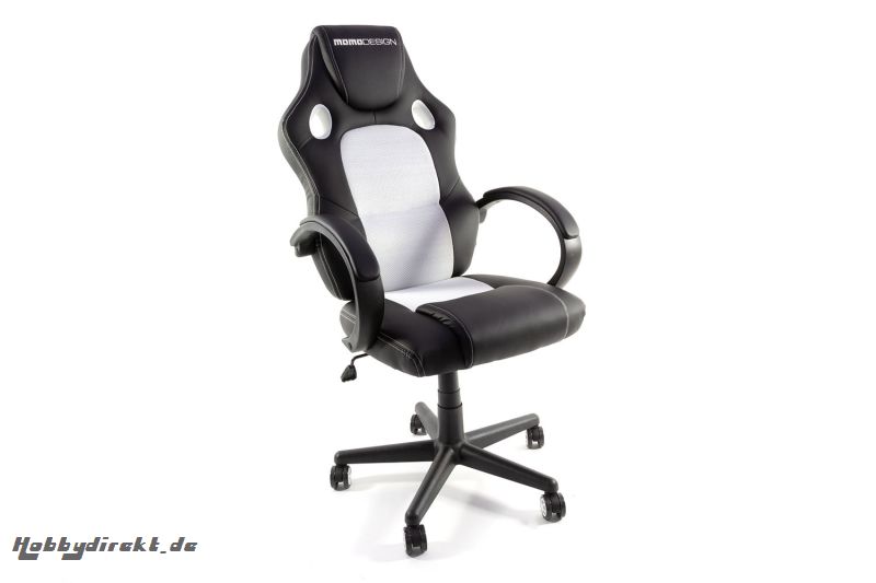 MOMO Design Gaming Chair Bürostuhl Chefsessel GC-002 mit Bluetooth Sound weiß/schwarz MOMO-Design 83000010