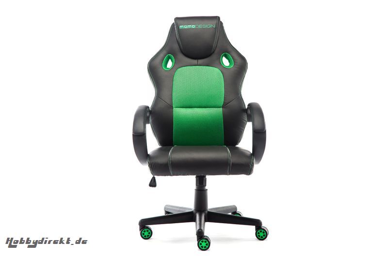 MOMO Design Gaming Chair BÃ¼rostuhl Chefsessel GC-002 mit Bluetooth Sound grÃ¼n/schwarz MOMO-Design 83000012