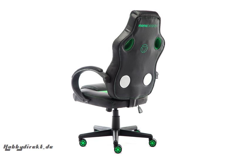 MOMO Design Gaming Chair BÃ¼rostuhl Chefsessel GC-002 mit Bluetooth Sound grÃ¼n/schwarz MOMO-Design 83000012