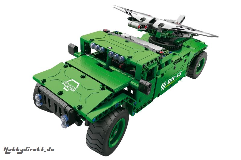 Teknotoys Active Bricks RC UAV Militär-Transporter -  Konstruktionsbaukasten mit Fernsteuerung Teknotoys 85000022