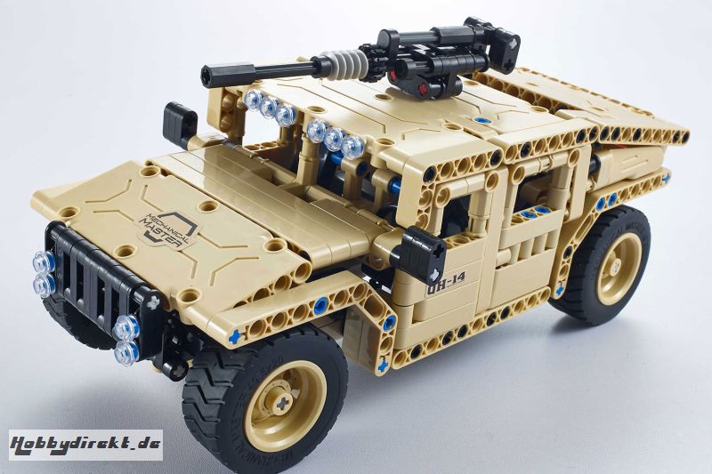 Teknotoys Active Bricks RC Militär Off-Road Fahrzeug -  Konstruktionsbaukasten mit Fernsteuerung Teknotoys 85000023