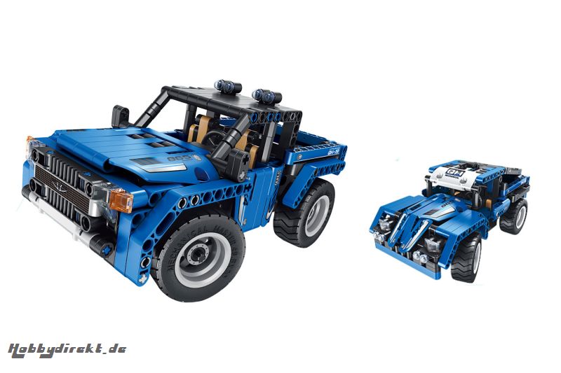 Teknotoys Active Bricks RC 2in1 Pickup Trucks mit Fernsteuerung blau Teknotoys 85000028