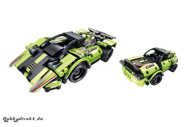 Teknotoys Active Bricks RC 2in1 Racing Cars mit Fernsteuerung grün Teknotoys 85000029