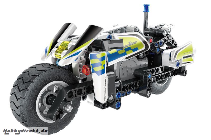 Teknotoys Active Bricks Pullback Polizei- Motorrad Teknotoys 85000065