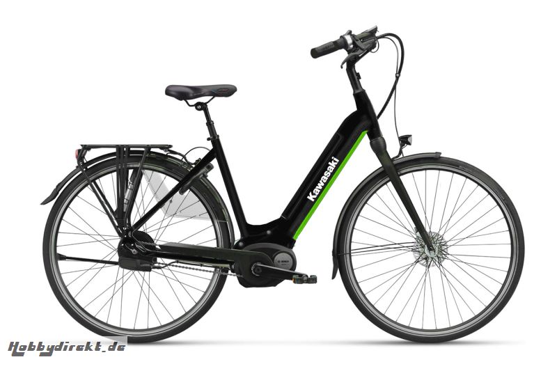 KAWASAKI KBC 2.0 L Citybike schwarz Bosch-Antrieb Kawasaki 87000240