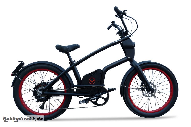 YouMo One X500 E-Bike S-Pedelec RatRod-Edition schwarz YouMo 87003020